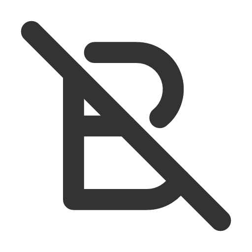 иконка bold off, bold, жирный, off,