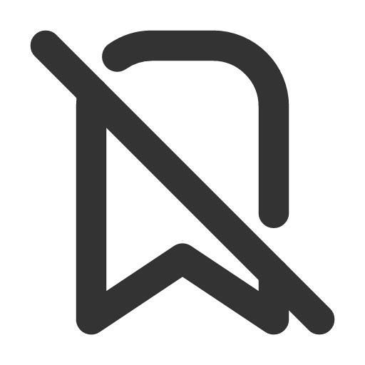 иконка bookmark off, bookmark, закладка, off,