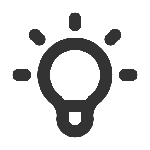 иконка bulb, лампочка,