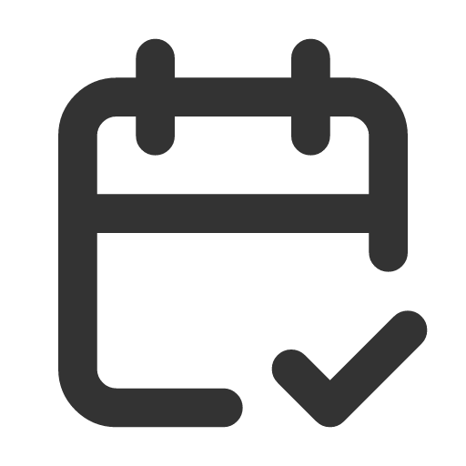 иконка calendar check, calendar, календарь, check, галочка,