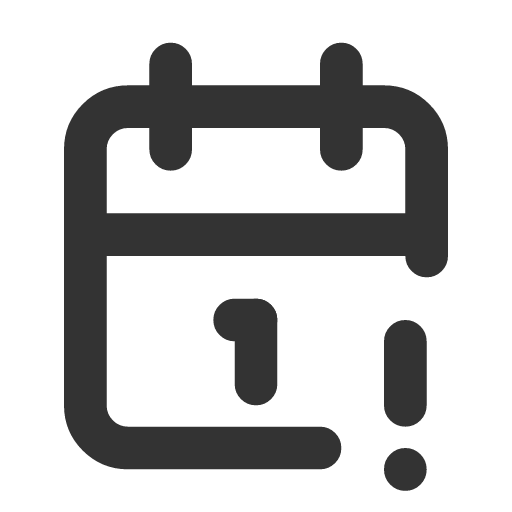 иконка calendar exclamation, calendar, календарь, exclamation, предупреждение,