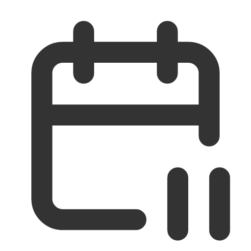 иконка calendar pause, calendar, календарь, pause, пауза,