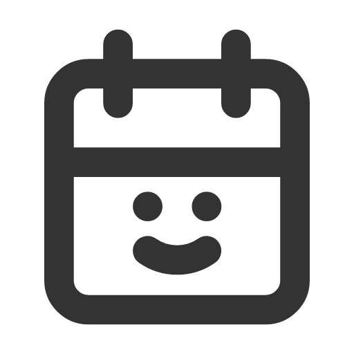 иконка calendar smile, calendar, календарь, smile, смайлик,