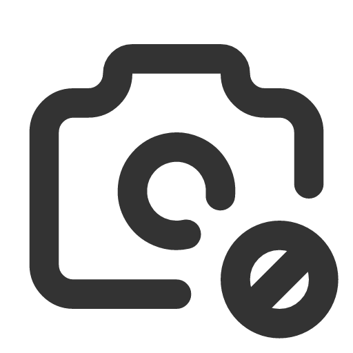 иконка camera cancel, camera, фотоаппарат, cancel, отмена,
