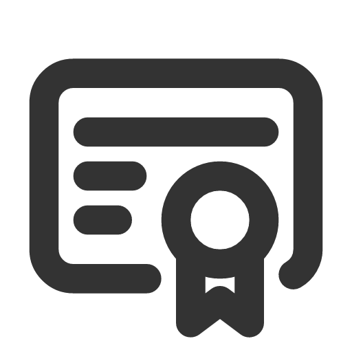 иконка certificate, сертификат,