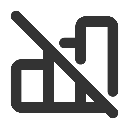 иконка chart bar off, chart, график, bar, off,