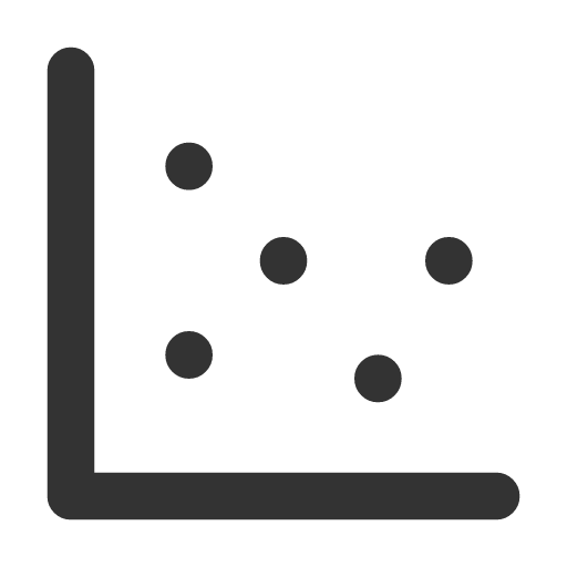 иконка chart scatter, chart, график, scatter,