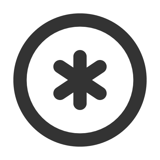 иконка circle asterisk, circle, asterisk, звездочка,