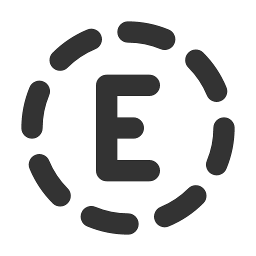 иконка circle dashed letter e, circle, dashed, letter, почта,