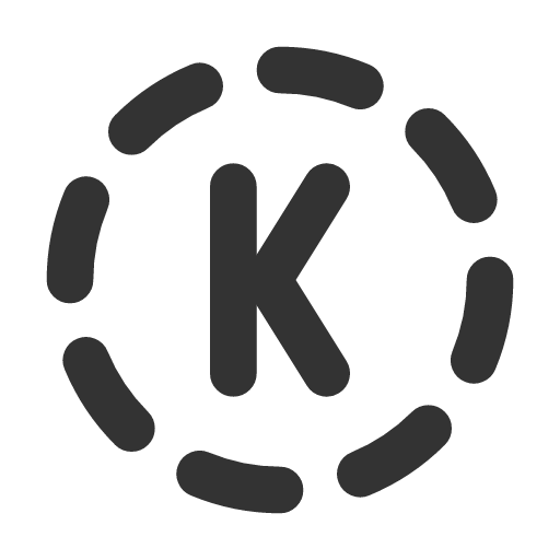 иконка circle dashed letter k, circle, dashed, letter, почта,