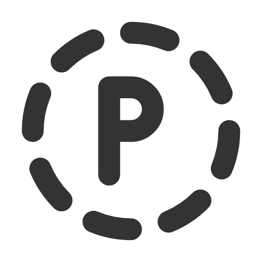 иконка circle dashed letter p, circle, dashed, letter, почта,