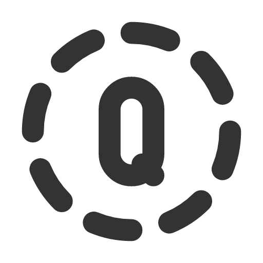 иконка circle dashed letter q, circle, dashed, letter, почта,