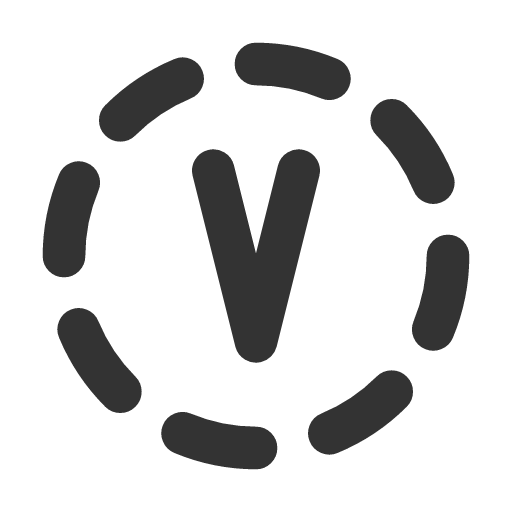 иконка circle dashed letter v, circle, dashed, letter, почта,