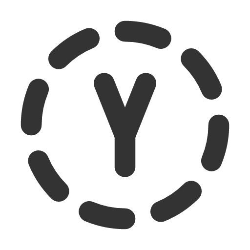 иконка circle dashed letter y, circle, dashed, letter, почта,