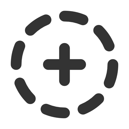иконка circle dashed plus, circle, dashed, plus, плюс,