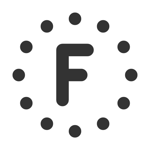 иконка circle dotted letter f, circle, dotted, letter, почта,