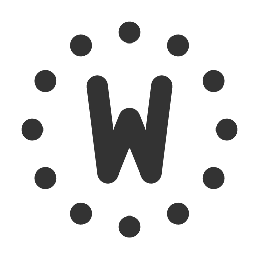 иконка circle dotted letter w, circle, dotted, letter, почта,