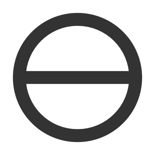 иконка circle half vertical, circle, half, батарея, vertical,