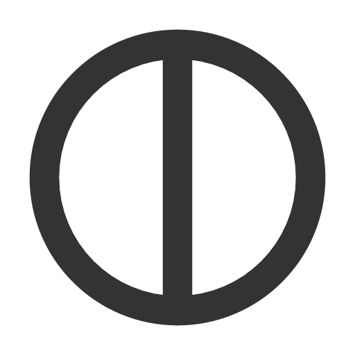 иконка circle half, circle, half, батарея,