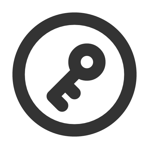 иконка circle key, circle, key, ключ,