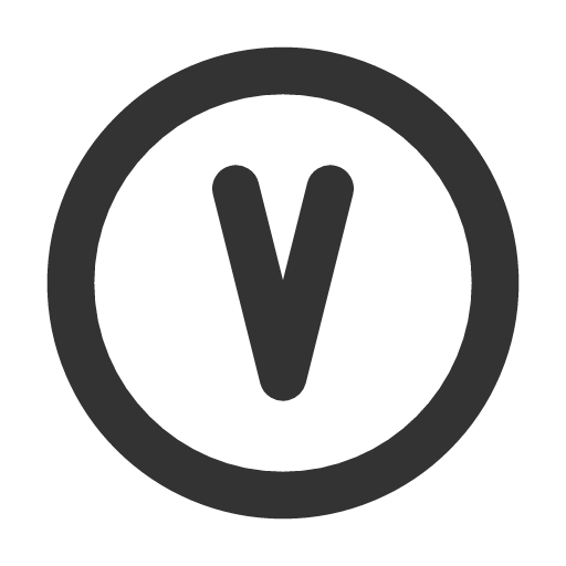 иконка circle letter v, circle, letter, почта,