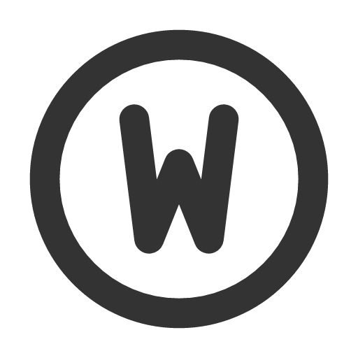 иконка circle letter w, circle, letter, почта,