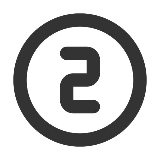 иконка circle number 2, circle, number,