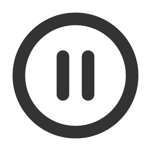 иконка circle pause, circle, pause, пауза,