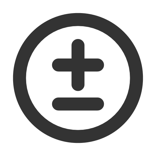 иконка circle plus minus, circle, plus, плюс, minus, минус,