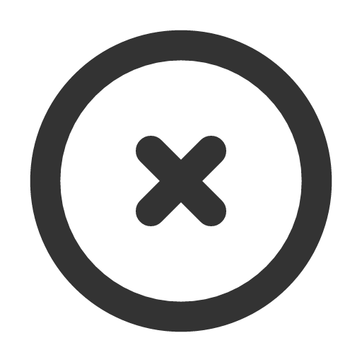 иконка circle x, circle,
