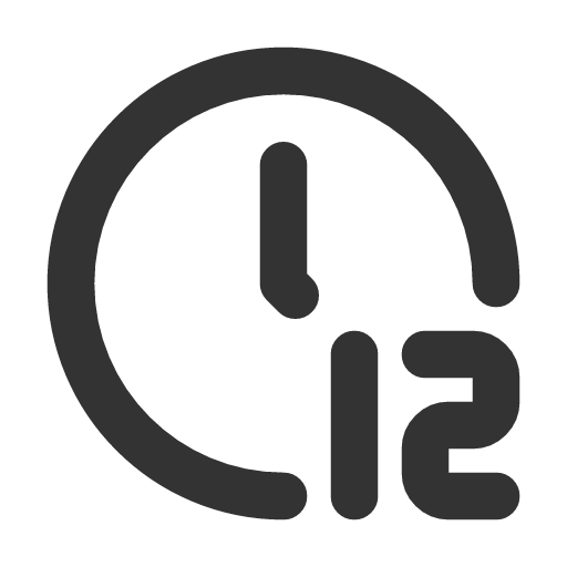 иконка clock 12, clock, часы, 12,