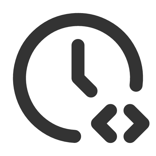 иконка clock code, clock, часы, code, код,