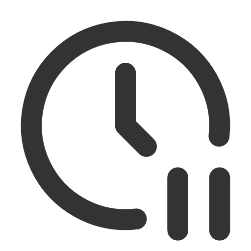 иконка clock pause, clock, часы, pause, пауза,