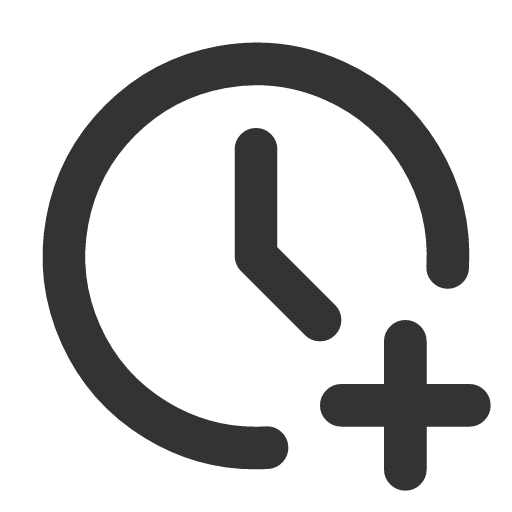 иконка clock plus, clock, часы, plus, плюс,