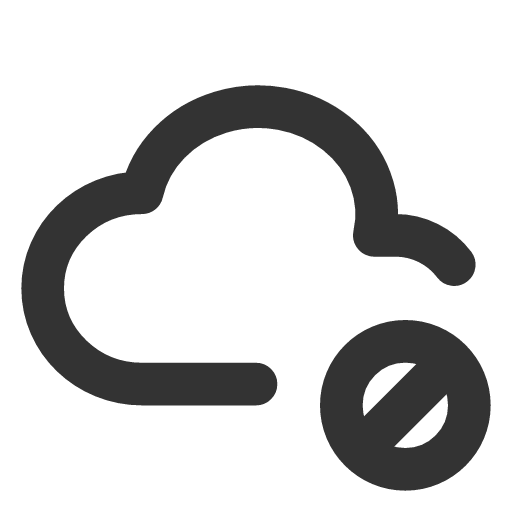 иконка cloud cancel, cloud, облако, cancel, отмена,