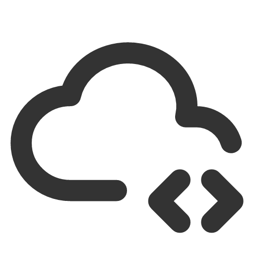 иконка cloud code, cloud, облако, code, код,