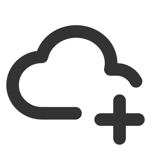 иконка cloud plus, cloud, облако, plus, плюс,
