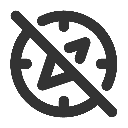 иконка compass off, compass, компас, off,