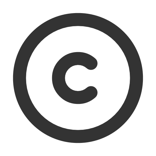 иконка copyright,