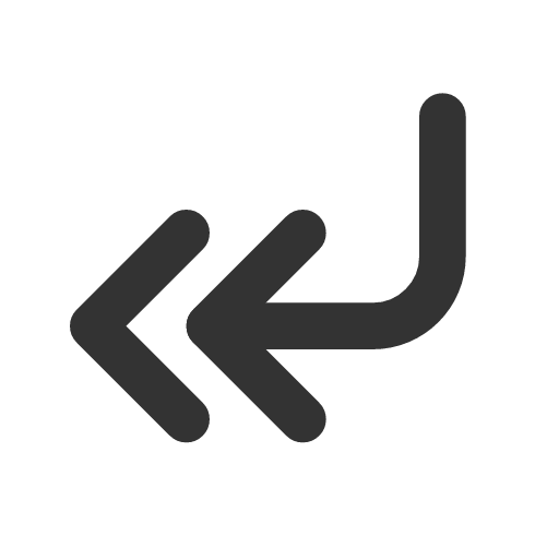 иконка corner down left double, corner, down, стрелка, left, double,
