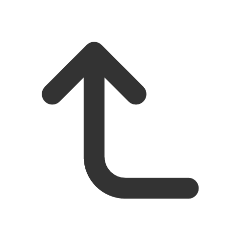 иконка corner left up, corner, left, стрелка, up, стрелка вверх,
