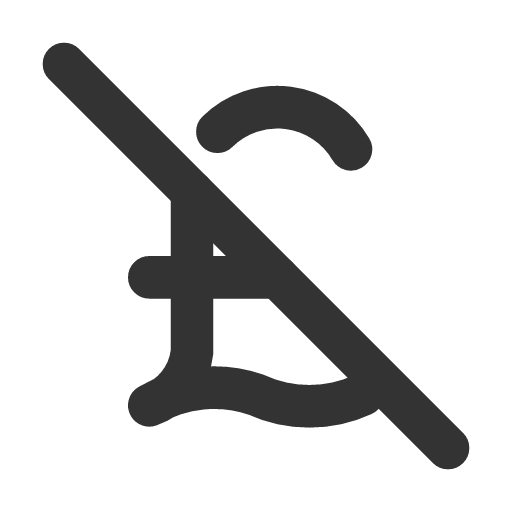иконка currency pound off, currency, pound, фунт, off,