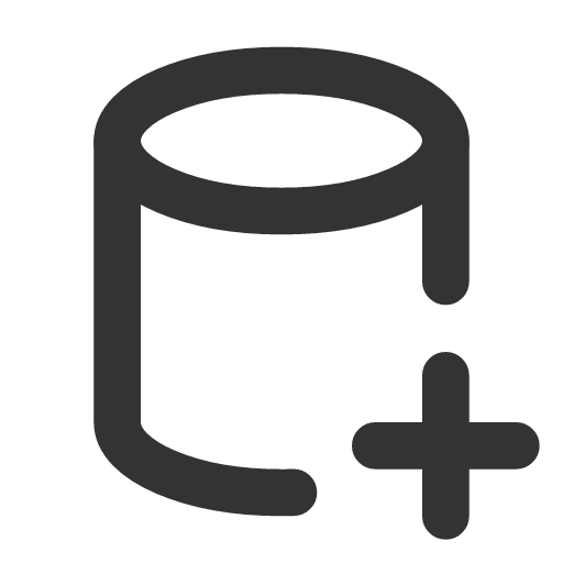 иконка cylinder plus, cylinder, plus, плюс,