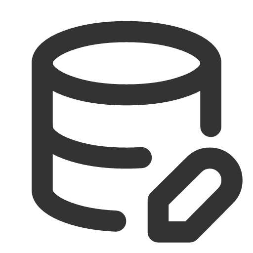 иконка database edit, database, база данных, edit, редактировать,