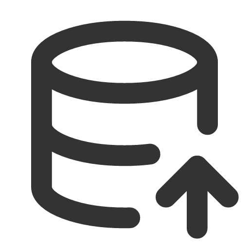 иконка database import, database, база данных, import, импорт,