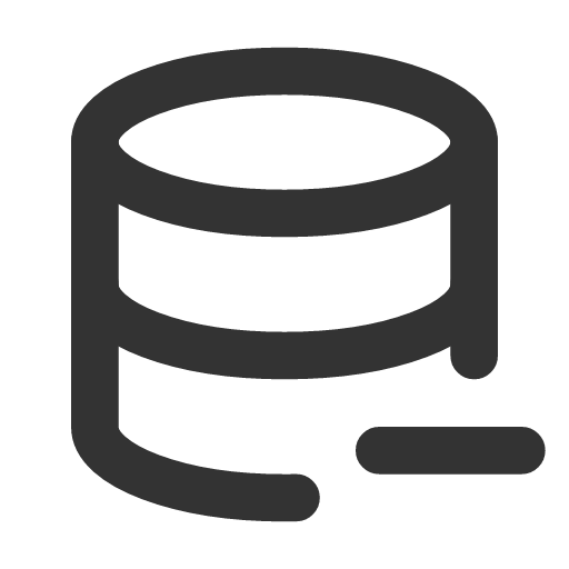 иконка database minus, database, база данных, minus, минус,