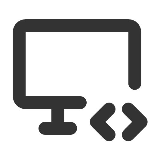 иконка device desktop code, device, desktop, рабочий стол, code, код,