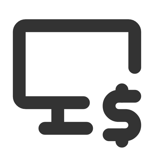 иконка device desktop dollar, device, desktop, рабочий стол, dollar, доллар,