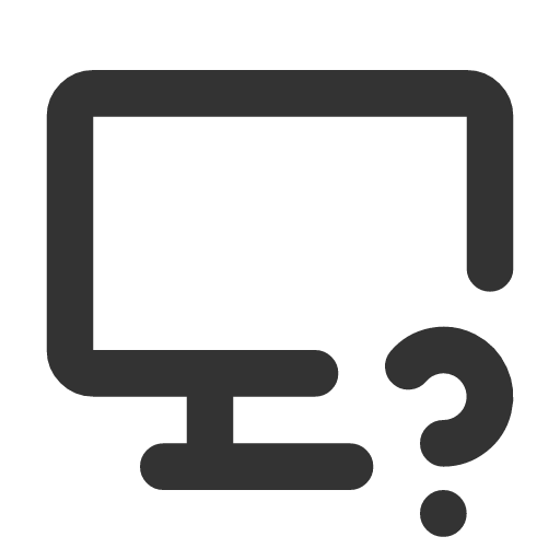 иконка device desktop question, device, desktop, рабочий стол, question, вопрос,