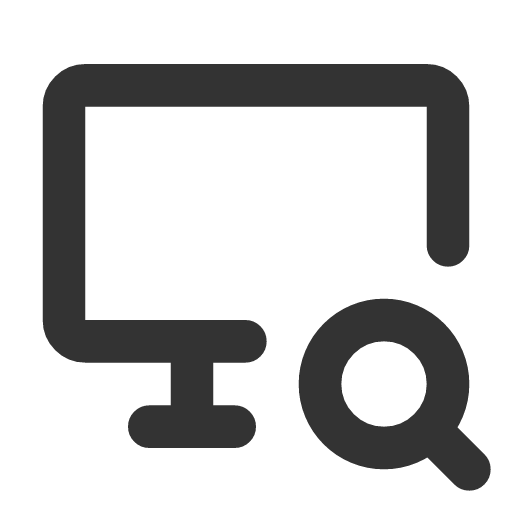 иконка device desktop search, device, desktop, рабочий стол, search, поиск,